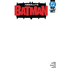 Absolute Batman #1 (Fourth Printing) Cover C Blank Card Stock Variant