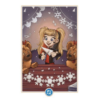 HARLEY QUINN #46 CVR D CHRISSIE ZULLO DC WINTER WONDERLAND CARD STOCK VAR