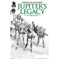 Jupiter's Legacy: Finale #4 Cover B (Lee Carter Black & White Variant)