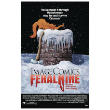 Feral #9 Cover B (Tony Fleecs Silent Night, Deadly Night Homage Variant)
