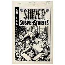 EC SHIVER SUSPENSTORIES #1 (ONE SHOT) CVR D INC 1:20 DARICK ROBERTSON B&W ARTIST EDITION VAR