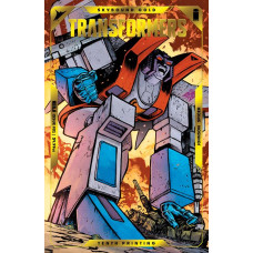 Transformers #1 Tenth Printing Cover B Daniel Warren Johnson & Mike Spicer Starscream Gold Foil Emboss Var 